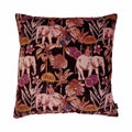 Elephant Print kussen bordeaux 60x60cm