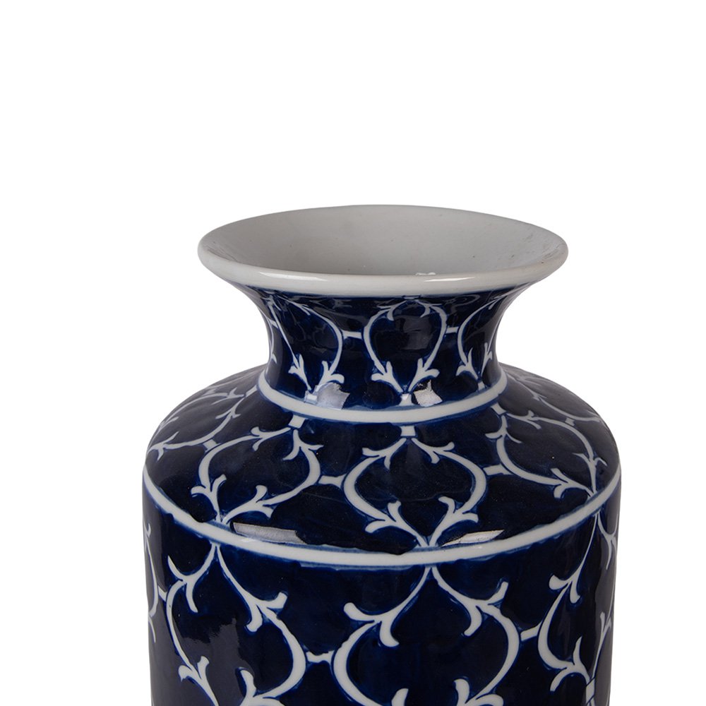 Vaas Ø 19x31 cm Blauw Keramiek