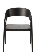 J-Line Stoel Naga Essenhout/Touw Zwart