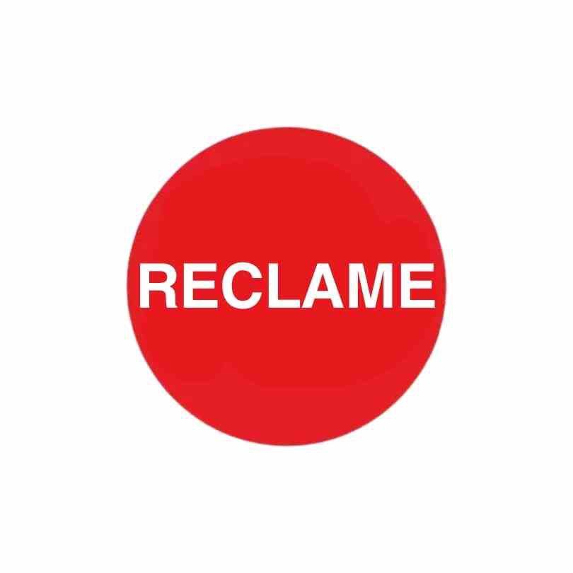 Etiketten Reclame – 25mm – rood – 500 stuks