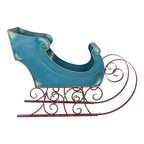 Arrenslee Kerst Groot 137x50x98 cm Blauw Metaal