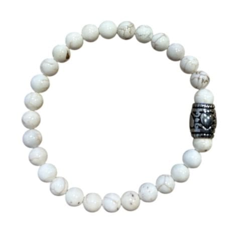 Dames armband Howliet 6 mm met basic kraal