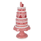 Decoratie Beeld Taart Ø 16x33 cm Roze Kunststof