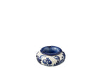J-Line asbak Granada - keramiek - wit/blauw - small