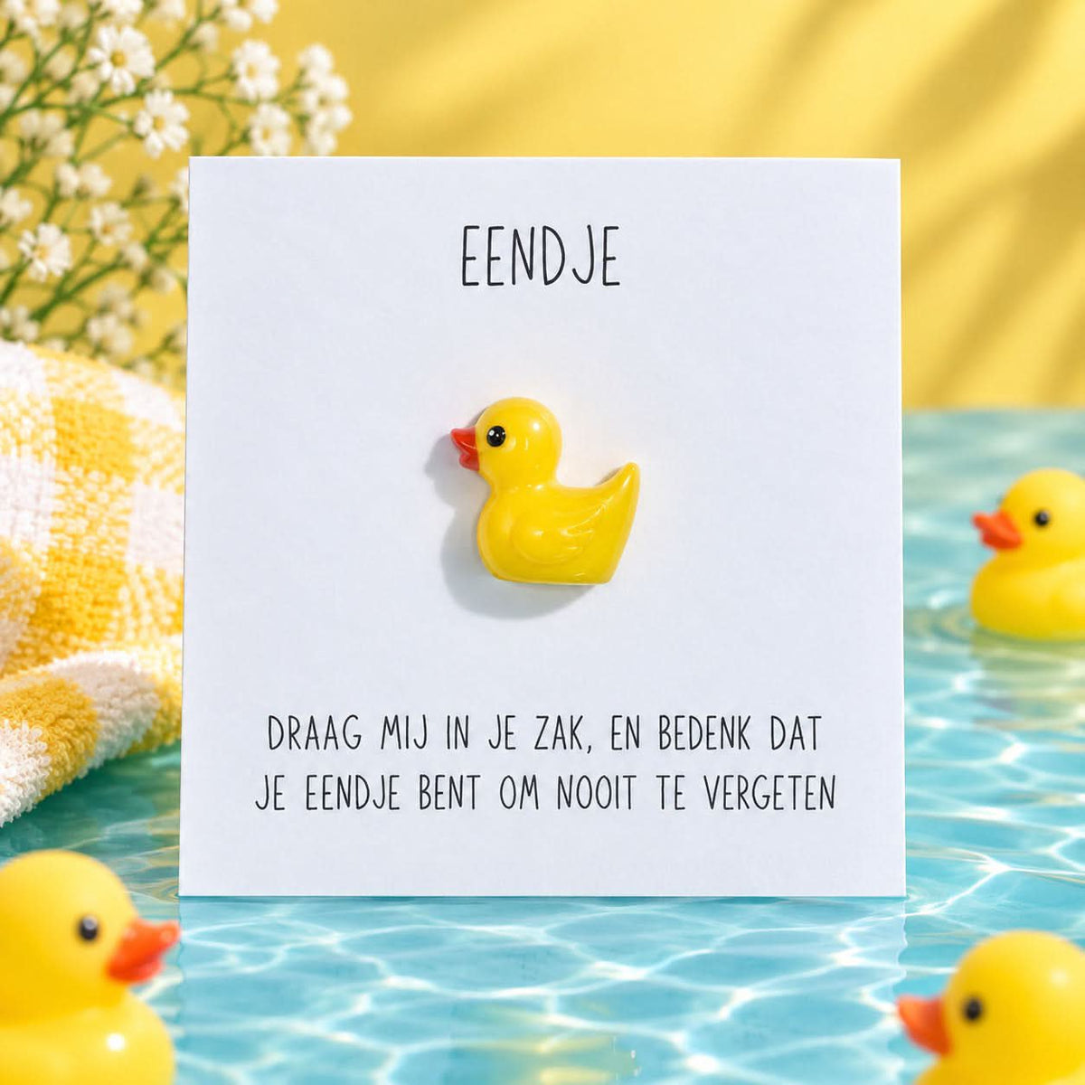 Cadeaukaartje Eendje – Om nooit te vergeten