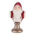 Kerstdecoratie Beeld Kerstman 10x9x19 cm Rood Kunststof