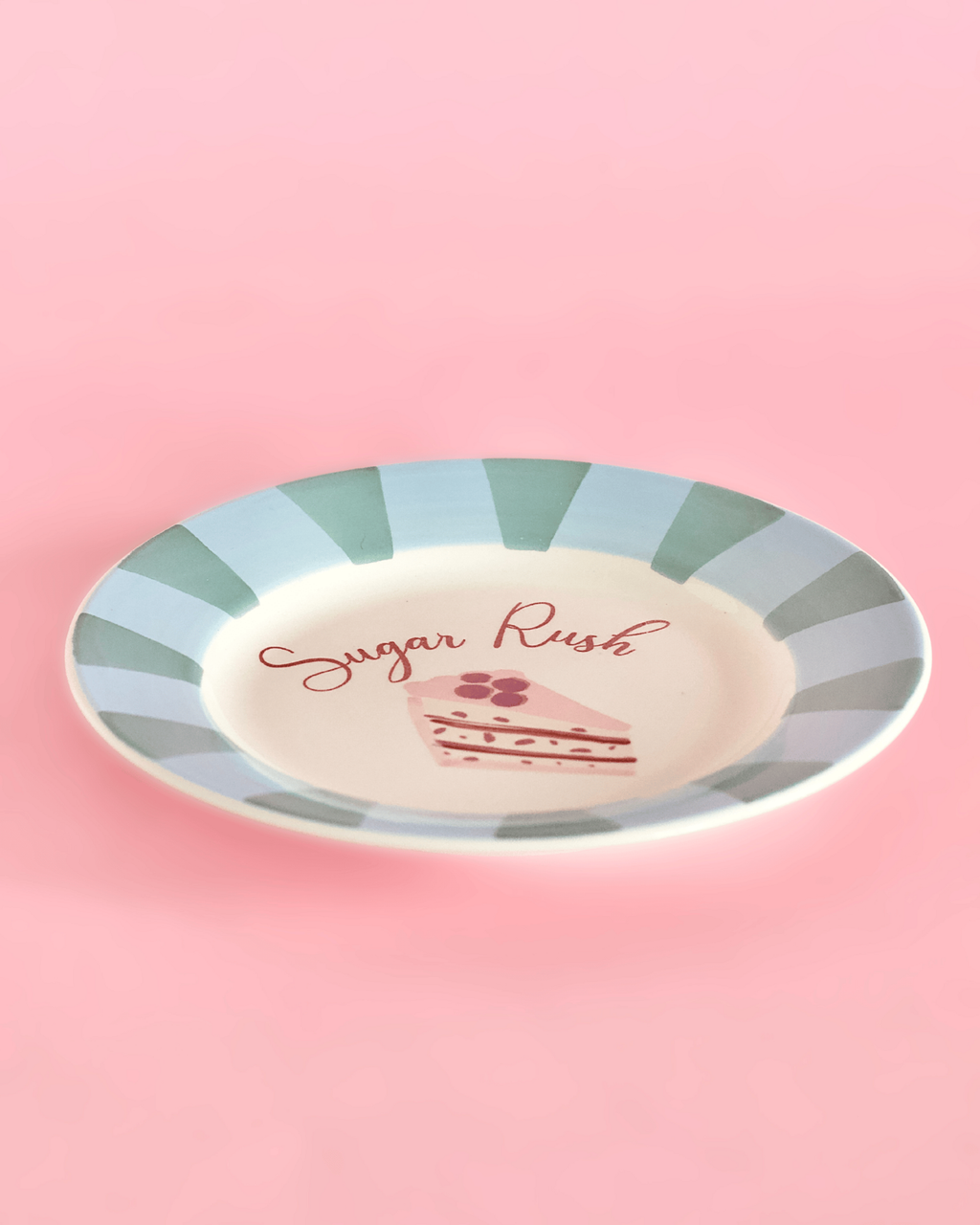 Serveerbord | Keramiek Handgeschilderde Sugar Rush | Set van 4, 16,5x2cm