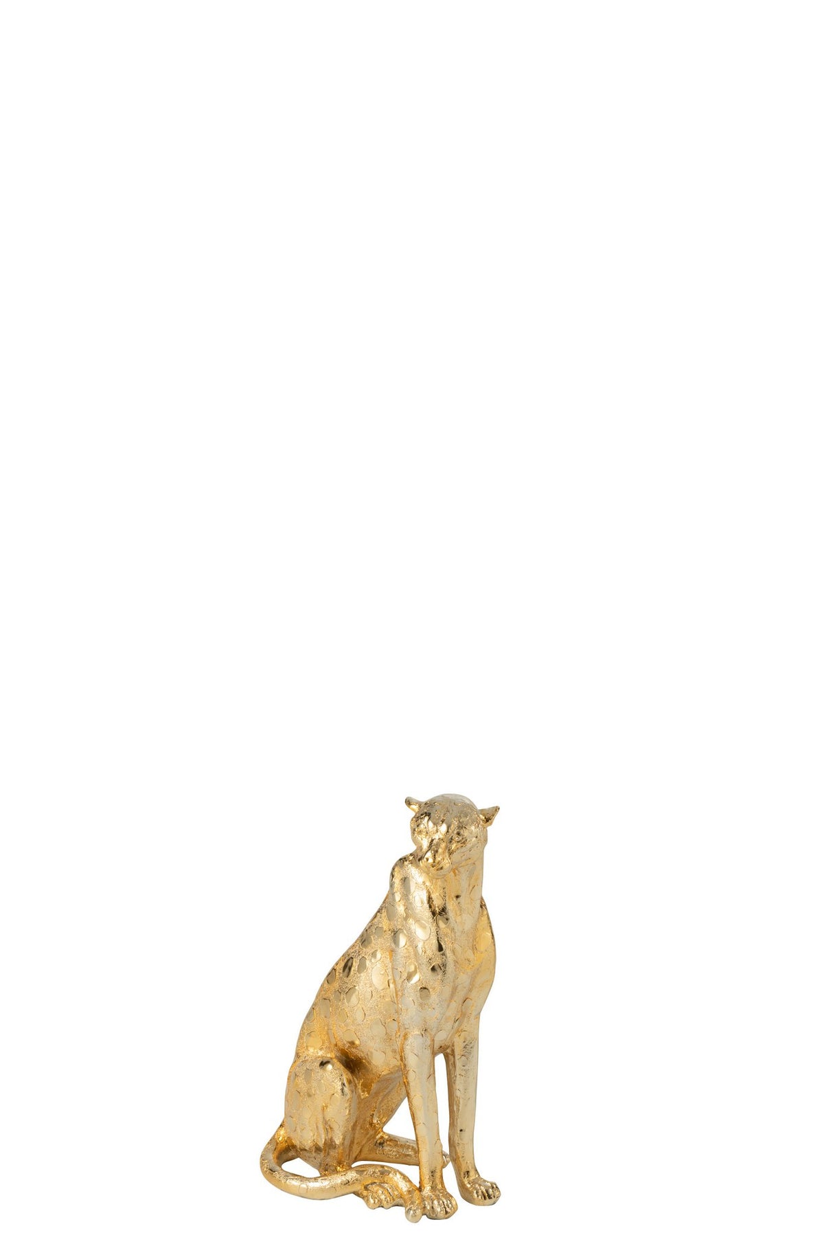 J-Line decoratie Luipaard Staand - polyresin - goud - S