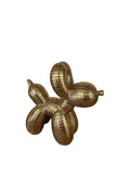 Polyresin ballon hond goud
