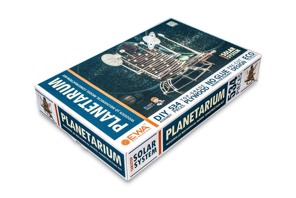 Eco Wood Art (EWA) 3D Mechanische Puzzel Planetarium, 266, 39x21x39cm