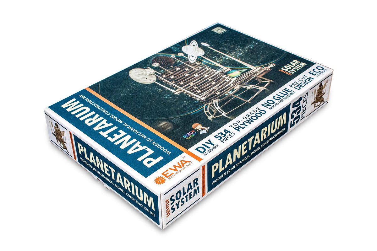 Eco Wood Art (EWA) 3D Mechanische Puzzel Planetarium, 266, 39x21x39cm