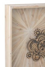 J-Line Wandklok - MDF - lichtbeige - large