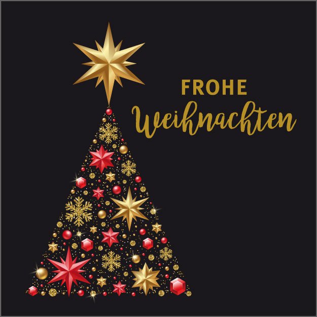 Cadeau kaartje – Merry Christmas –7cm x 7cm - 20 st