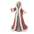 Beeld Vrouw 40 cm Rood Polyresin Kerstfiguren