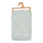 Daisy Flowers Tafelloper groen 50x140cm