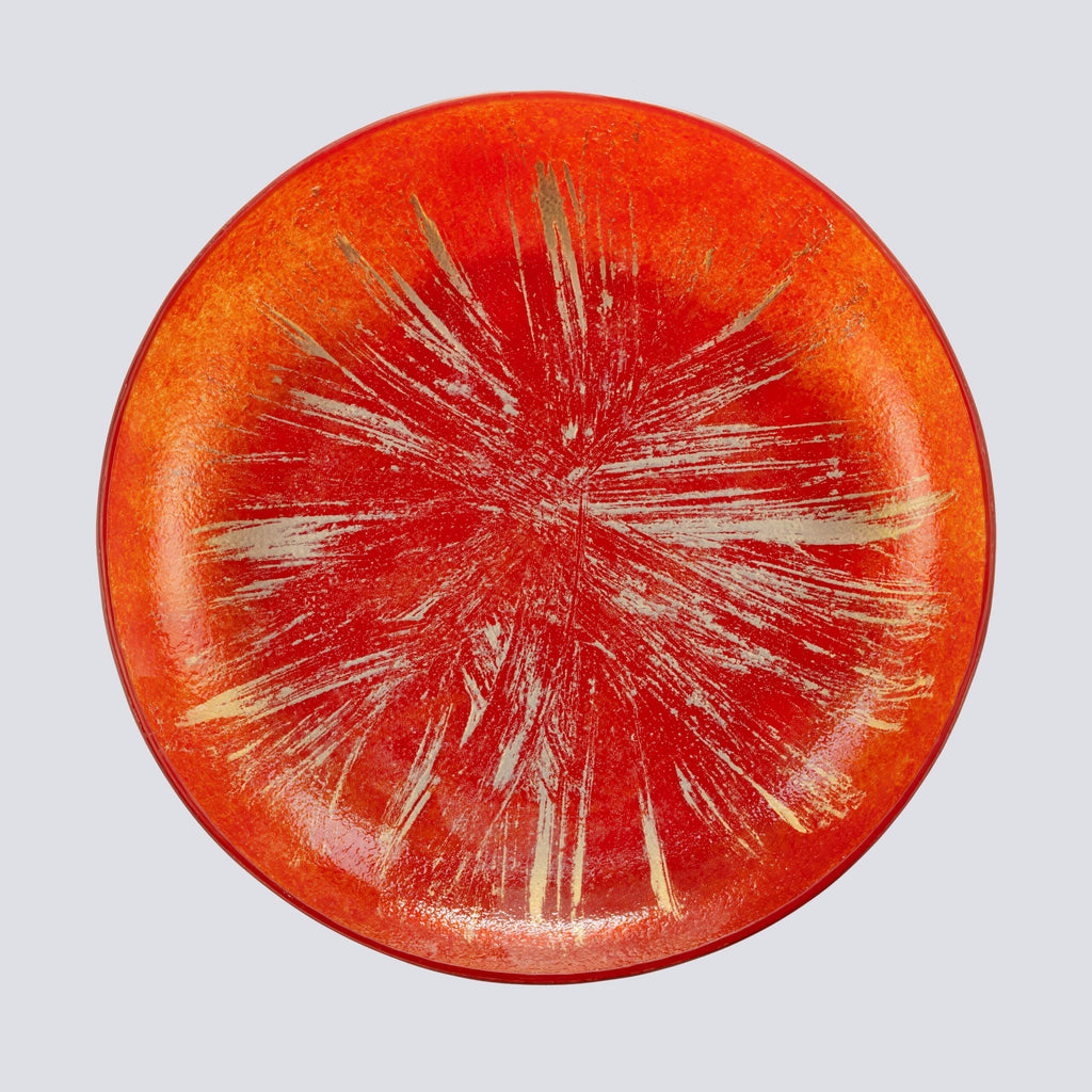 Tijdloze Bowl Pop Groot 30x4 Rood Riet