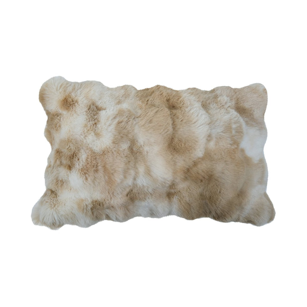 Half kussen teddy bubble beige 30x50cm
