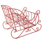 Arrenslee Kerst Groot 90x51x68 cm Rood Metaal