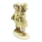 Beeld Kinderen 15 cm Beige Goudkleurig Polyresin Kerstdecoratie