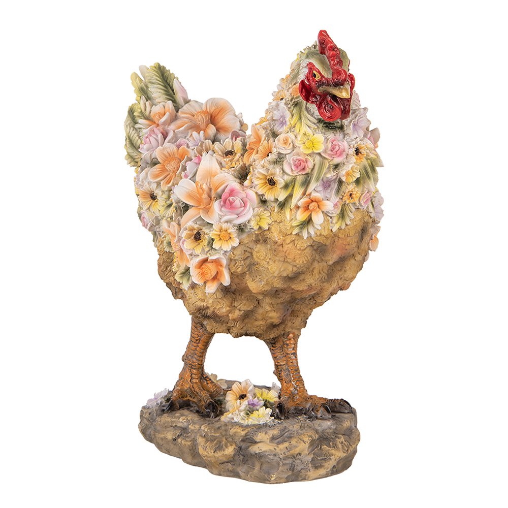 Decoratie Beeld Kip 27x16x31 cm Bruin Kunststof