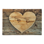 Deurmat hout hart 75x50cm