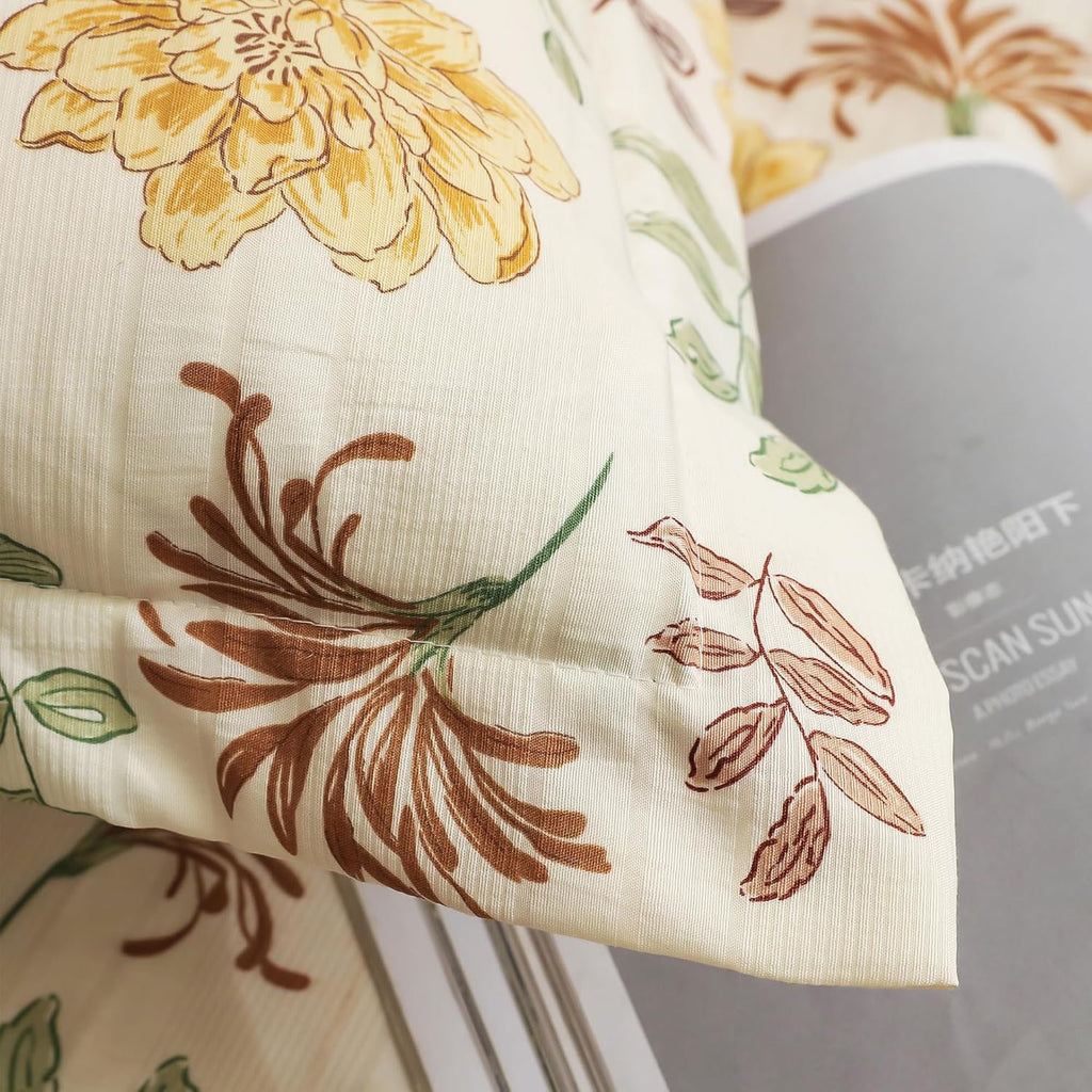 Kingsize laken - Cloud Cotton 300 TC - Bloemenontwerpset