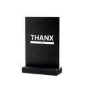Decoplaatje - Thanx - met houder