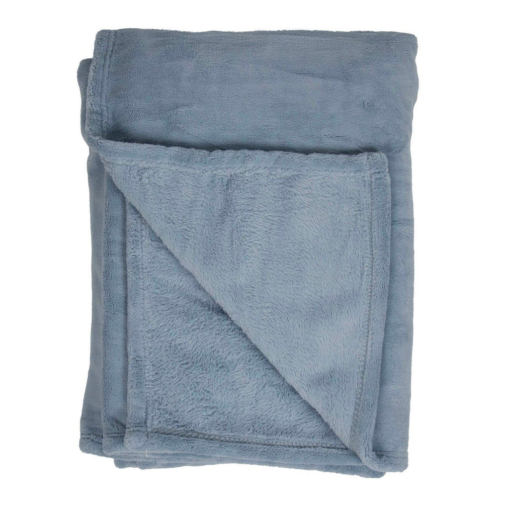 Milky plaid ijs blauw 130x200cm