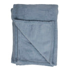 Milky plaid ijs blauw 130x200cm