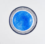 Safari Bowl -lade 12x5 Zwarte en blauwe cirkels