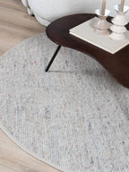 Vloerkleed Scott Donker Beige Rond ø160 cm