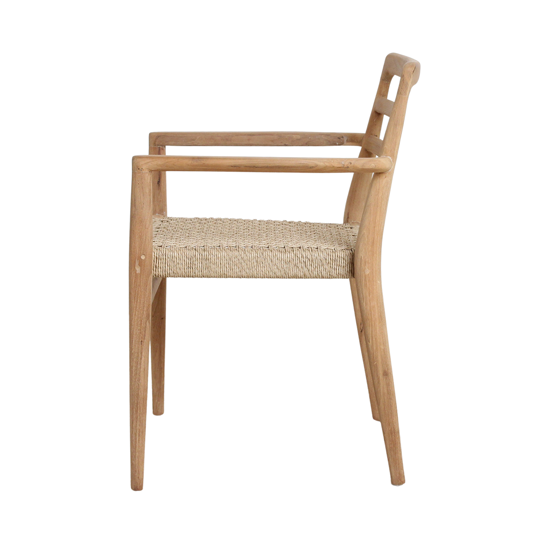 Verano teakhouten tuinstoel met armleuning - FSC-gerecycled hout