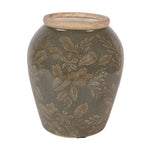 Vaas Ø 13x15 cm Groen Keramiek