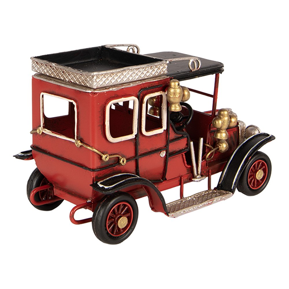 Kerstdecoratie Beeld Auto 16x8x10 cm Rood Metaal