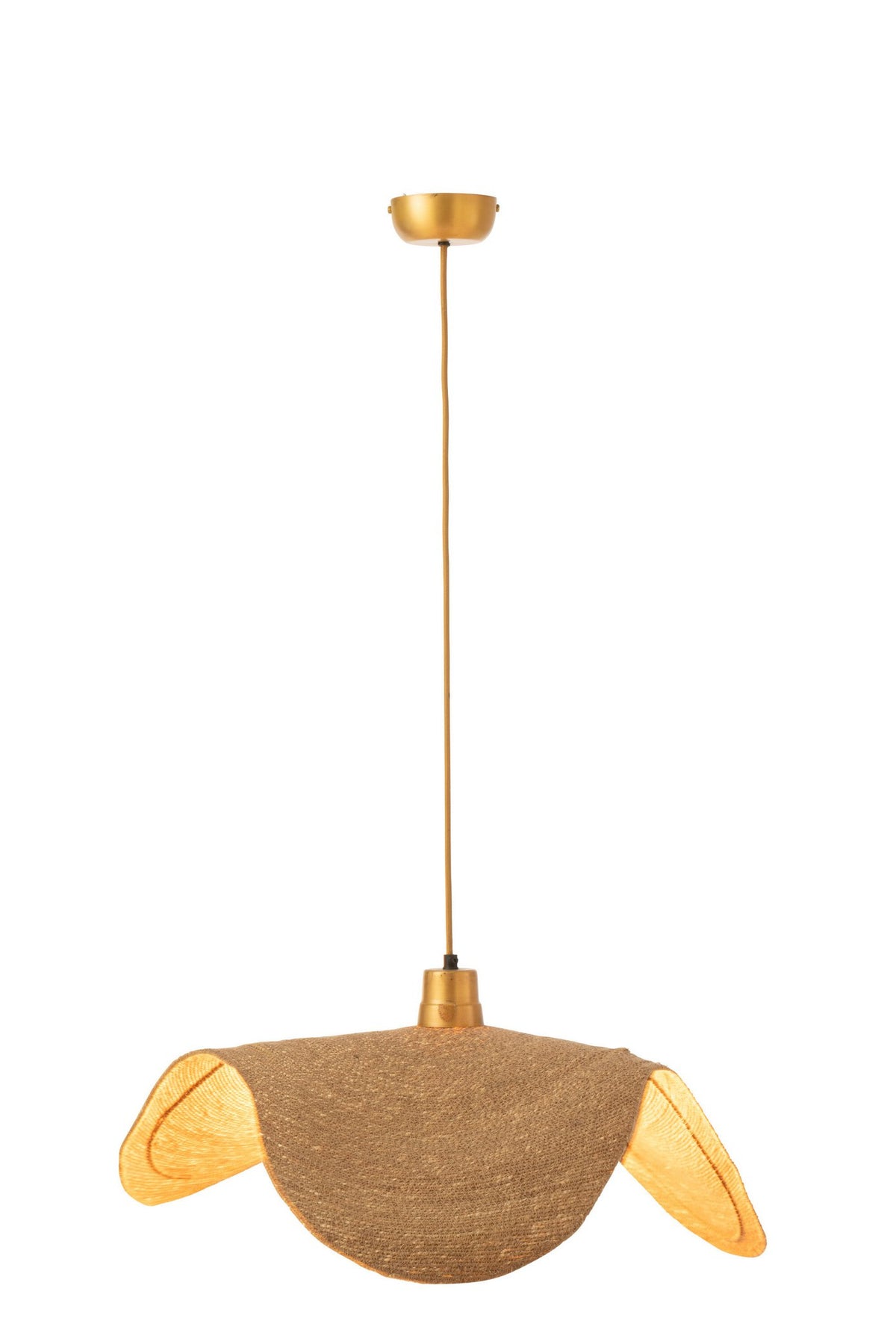 J-Line hangende Lamp Moon - jute - naturel - medium