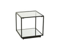 J-Line salontafel - ijzer/glas - zwart - S
