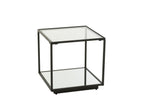 J-Line salontafel - ijzer/glas - zwart - S