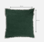 Dutch Decor Burto - Kussen gewassen katoen 60x60 cm Mountain View - groen