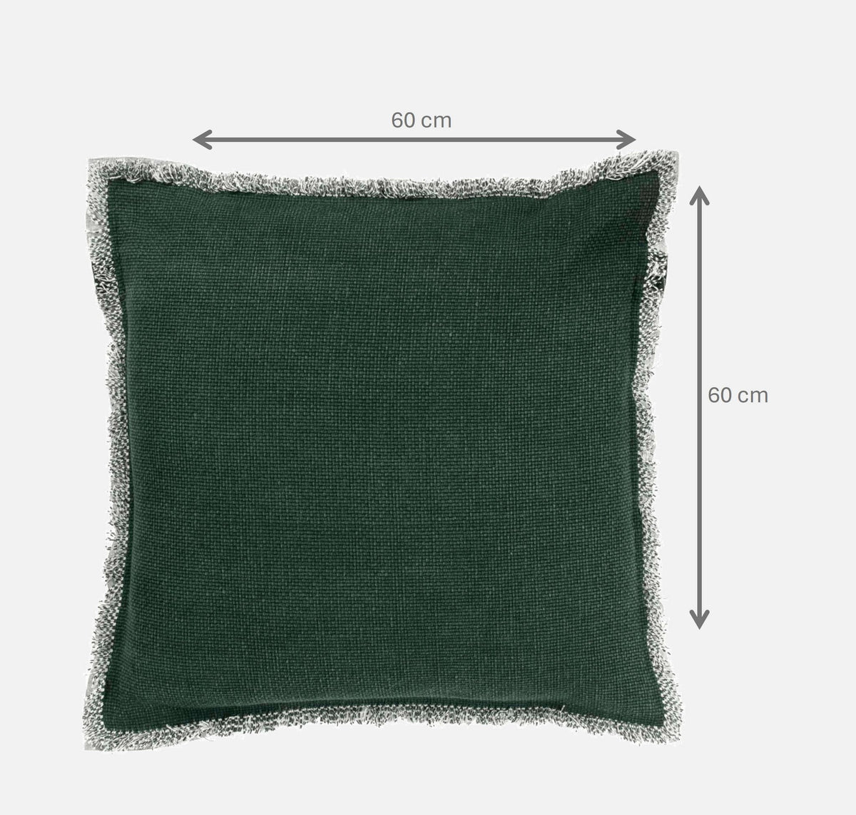 Dutch Decor Burto - Kussen gewassen katoen 60x60 cm Mountain View - groen
