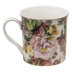 Mok 330 ml Roze Porselein Bloemen Theemok
