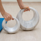 Marmeren kettlebell klein