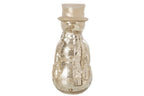 J-Line decoratie Sneeuwman - glas - zilver - large - LED