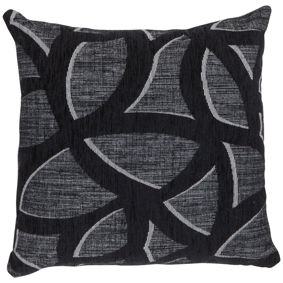 Zaragoza kussen zwart 45x45cm