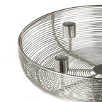 Kandelaar Hagony Zilver 31x7 cm