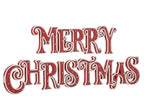 J-Line Xmas decoratie - hout - rood/wit