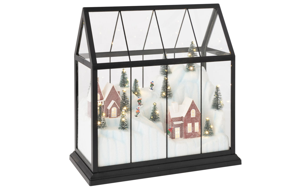J-Line Ledkerstdorp - glas/synthetisch - multikleur - large