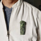 Handgemaakte maskerbroche