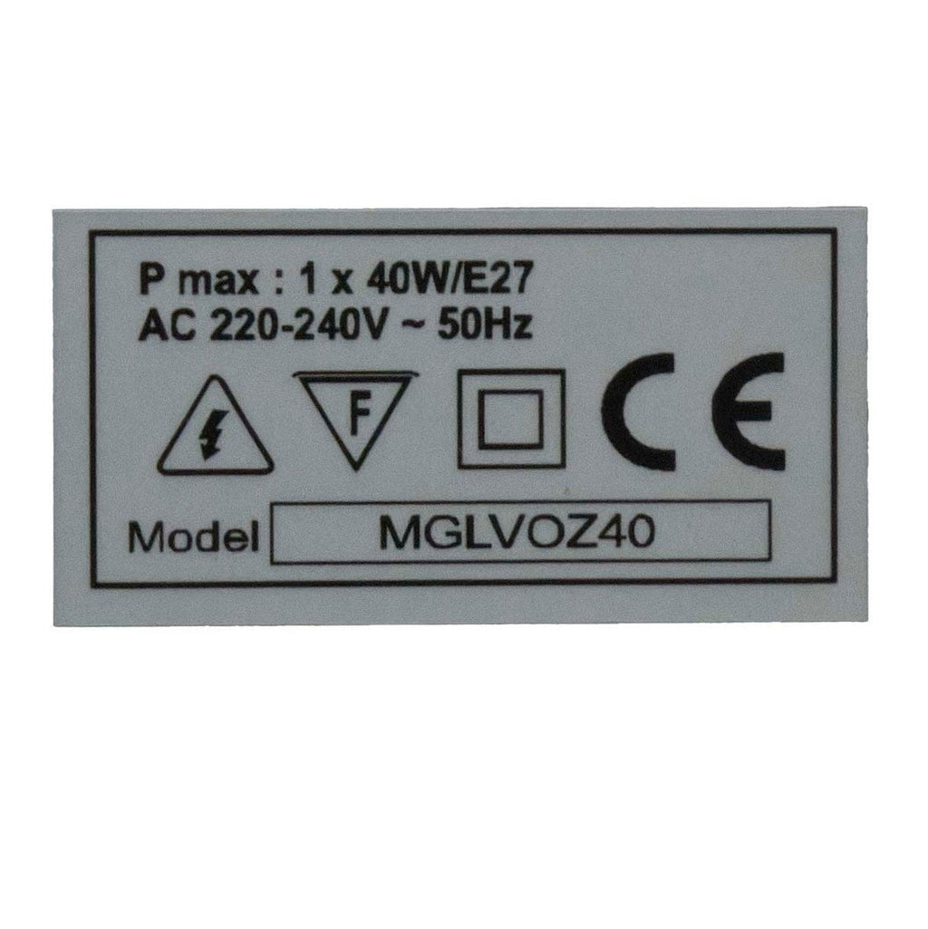 Lampvoet ornament zwart 12x12x40cm
