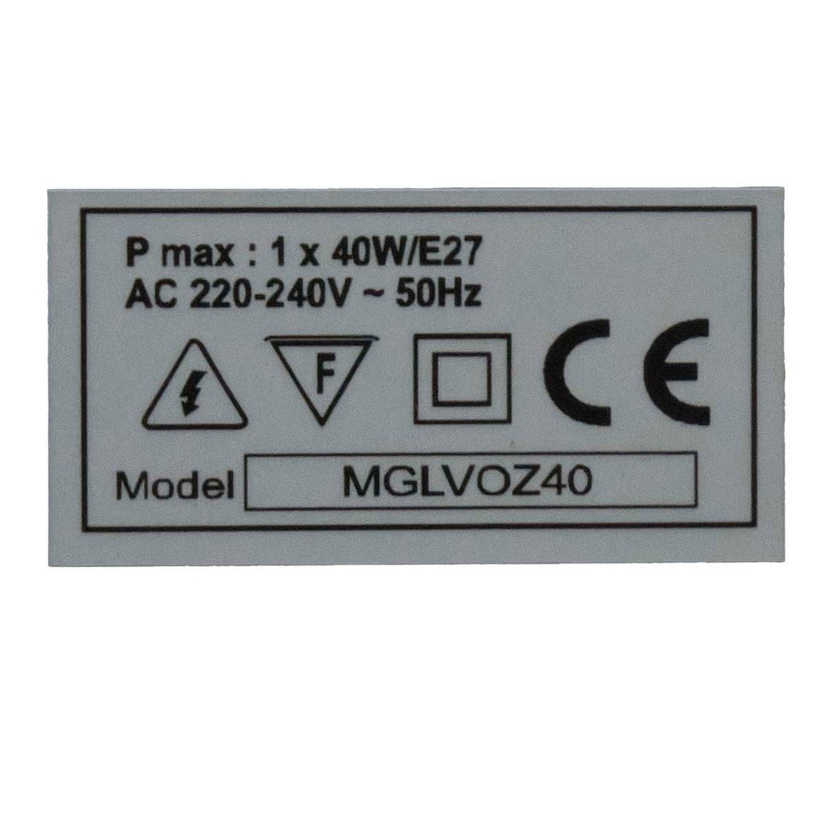 Lampvoet ornament zwart 12x12x40cm