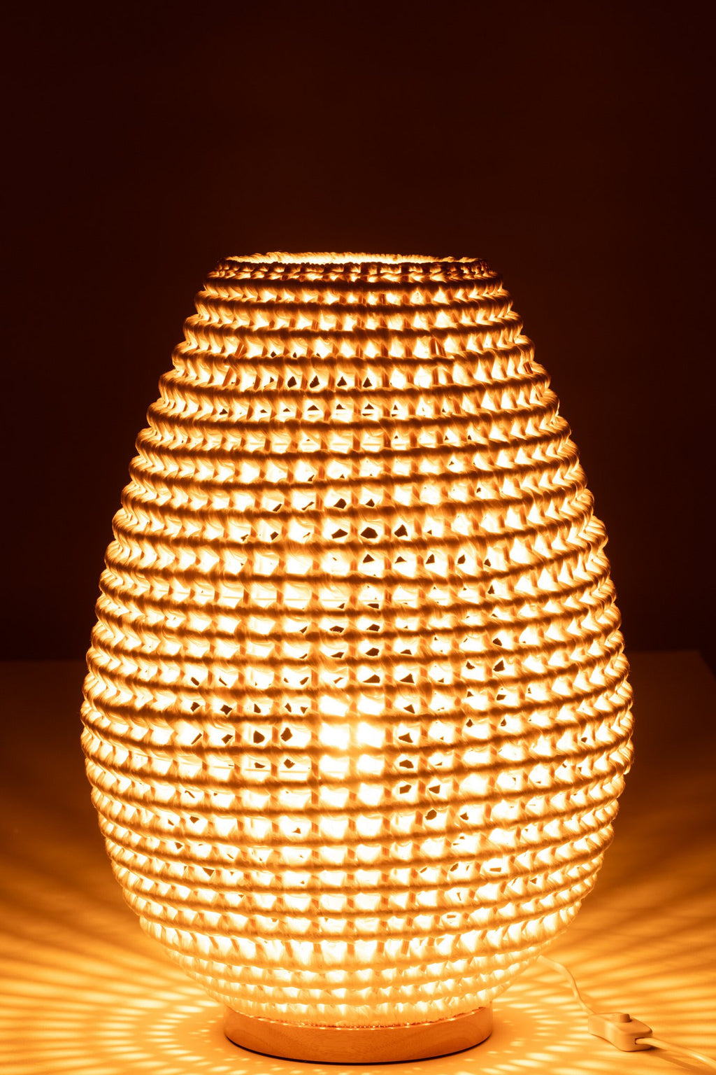 J-Line lamp Twisted - metaal - wit